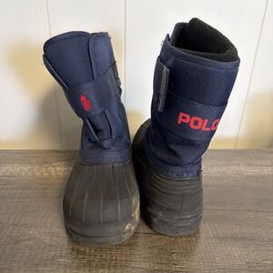 Kids Polo Ralph Lauren Size 3 Everlee Fleece Lined Winter Boots